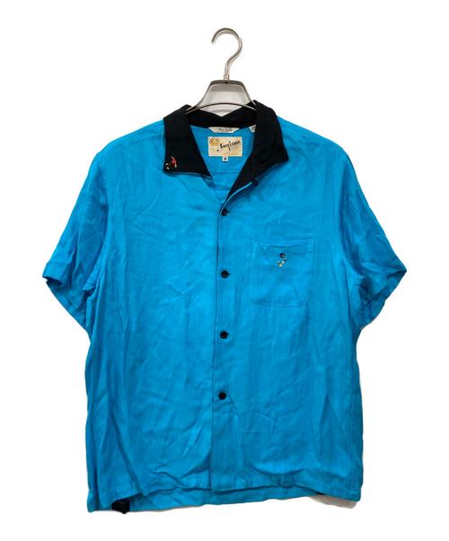 KING LOUIE（キングルイ）KING LOUIE (キングルイ) 60's STYLE ボウリングシャツ ブルー サイズ:Mの古着・服飾アイテム
