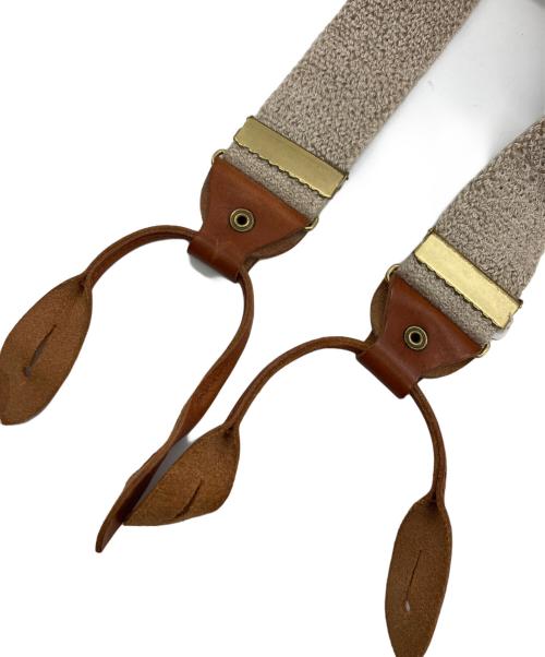 NIGEL CABOURN（ナイジェルケーボン）NIGEL CABOURN (ナイジェルケーボン) サスペンダー ベージュ×ブラウンの古着・服飾アイテム