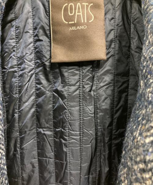 COATS MILANO（コーツ ミラノ）COATS MILANO (コーツ ミラノ) ウールステンカラーコート ネイビー サイズ:50の古着・服飾アイテム