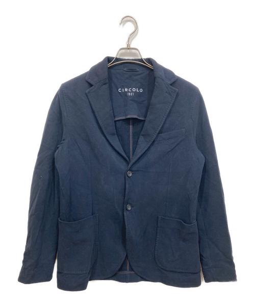 CIRCOLO 1901（チルコロ1901）CIRCOLO 1901 (チルコロ1901) コットンジャージジャケット ネイビー サイズ:46の古着・服飾アイテム