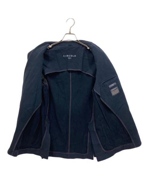 CIRCOLO 1901（チルコロ1901）CIRCOLO 1901 (チルコロ1901) コットンジャージジャケット ネイビー サイズ:46の古着・服飾アイテム