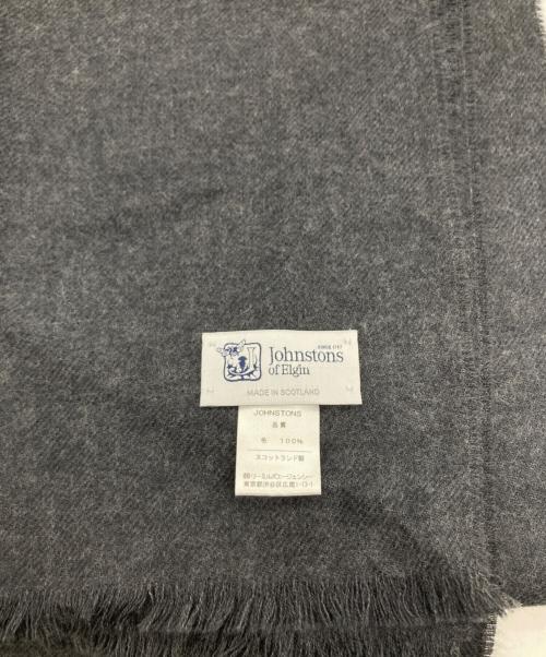 JOHNSTONS OF ELGIN（ジョンストンズオブエルガン）JOHNSTONS OF ELGIN (ジョンストンズオブエルガン) ウールマフラー グレーの古着・服飾アイテム
