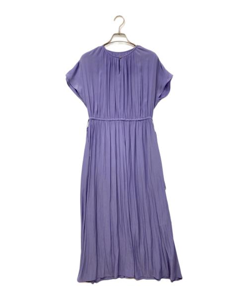 SHIPS（シップス）SHIPS (シップス) カッセンギャザーショートスリーブワンピース ラベンダー サイズ:36の古着・服飾アイテム