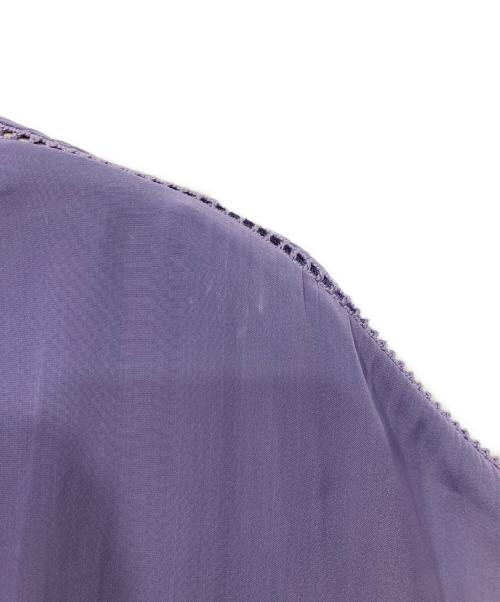 SHIPS（シップス）SHIPS (シップス) カッセンギャザーショートスリーブワンピース ラベンダー サイズ:36の古着・服飾アイテム