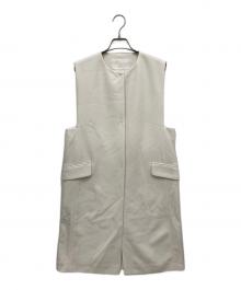 BALLSEY（ボールジィ）の古着「ドライアムンゼン クルーネックロングジレ」｜ホワイト