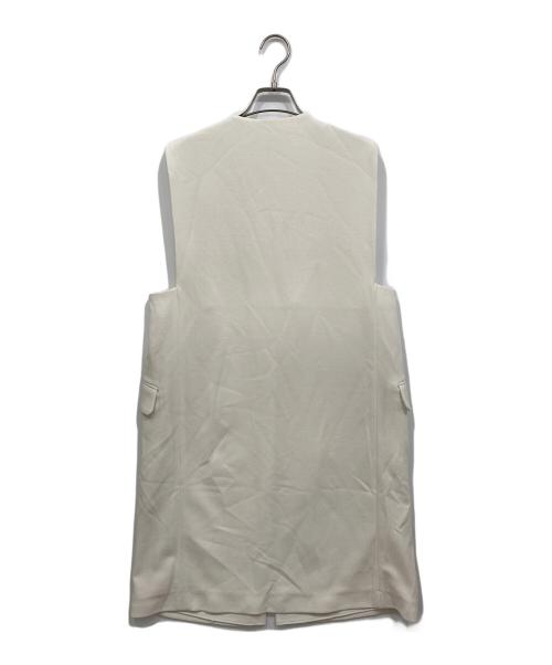 BALLSEY（ボールジィ）BALLSEY (ボールジィ) ドライアムンゼン クルーネックロングジレ ホワイト サイズ:36の古着・服飾アイテム