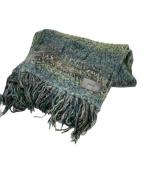 MURRALミューラル）の古着「HAZY KNIT SCARF」｜ダークグリーン