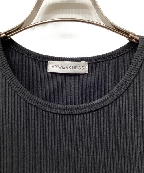 my weakness（マイ ウィークネス）my weakness (マイ ウィークネス) Combi Dress ブラック サイズ:Longの古着・服飾アイテム