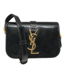 Saint Laurent Paris（サンローランパリ）の古着「エナメルショルダーバッグ」｜ブラック