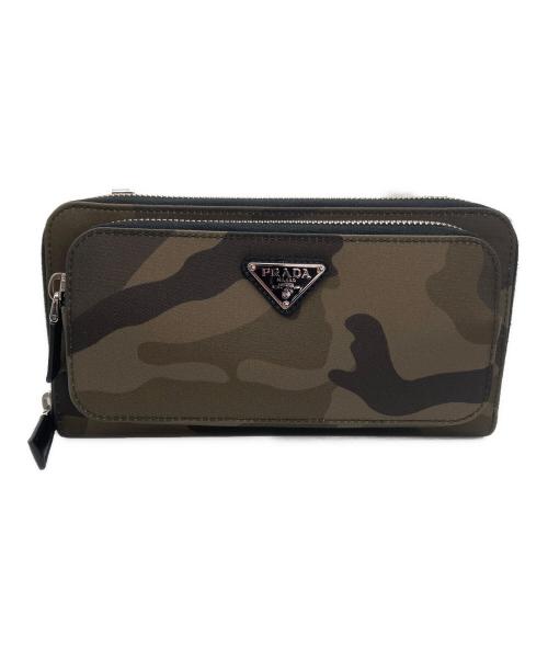 PRADA（プラダ）PRADA (プラダ) shoulder wallet camo グリーンの古着・服飾アイテム