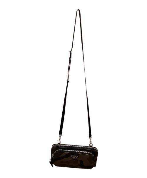 PRADA（プラダ）PRADA (プラダ) shoulder wallet camo グリーンの古着・服飾アイテム