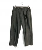 FARAHファーラー）の古着「2タックワイドテーパードパンツ」｜ダークグレー
