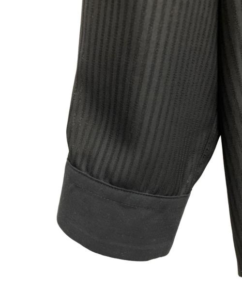 UNITED TOKYO（ユナイテッドトーキョー）UNITED TOKYO (ユナイテッドトーキョー) シアーストライプシャツ ブラック サイズ:SIZE1の古着・服飾アイテム