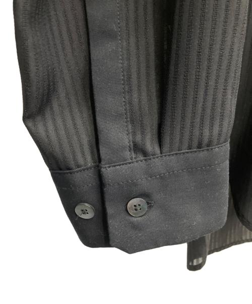 UNITED TOKYO（ユナイテッドトーキョー）UNITED TOKYO (ユナイテッドトーキョー) シアーストライプシャツ ブラック サイズ:SIZE1の古着・服飾アイテム