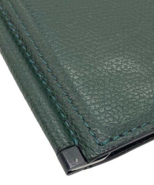 Valextra（ヴァレクストラ）Valextra (ヴァレクストラ) マネークリップ グリーンの古着・服飾アイテム