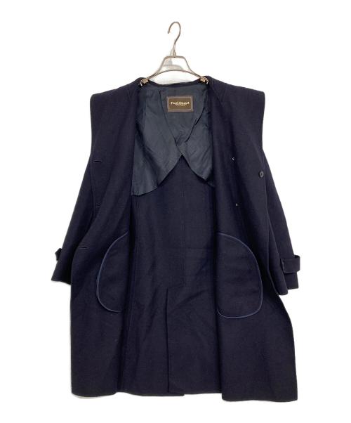 Paul Stuart（ポールスチュアート）Paul Stuart (ポールスチュアート) カシミヤ混ウールフーデッドコート ネイビー サイズ:6の古着・服飾アイテム