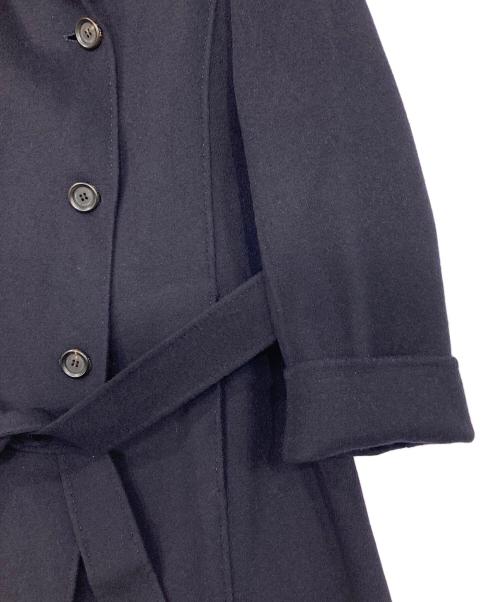 Paul Stuart（ポールスチュアート）Paul Stuart (ポールスチュアート) カシミヤ混ウールフーデッドコート ネイビー サイズ:6の古着・服飾アイテム