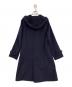 Paul Stuart (ポールスチュアート) カシミヤ混ウールフーデッドコート ネイビー サイズ:6：5000円