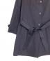 中古・古着 Paul Stuart (ポールスチュアート) カシミヤ混ウールフーデッドコート ネイビー サイズ:6：5000円