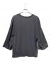 INSCRIRE (アンスクリア) Wide Sleeve Tee グレー サイズ:S：5000円