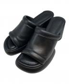 ALM.アルム）の古着「CIELO LEATHER SANDALS」｜ブラック