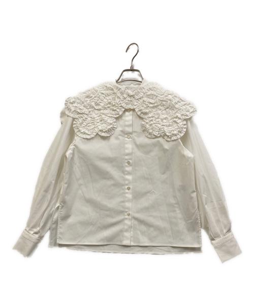 shirocon yori（シロコン ヨリ）shirocon yori (シロコン ヨリ) ホイップカラーブラウス ホワイト サイズ:SIZE 34の古着・服飾アイテム