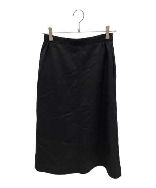 DRAWER（ドゥロワー）DRAWER (ドゥロワー) サイド金釦フレアスカート ブラック サイズ:36の古着・服飾アイテム