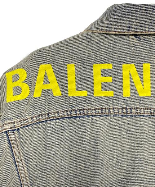 BALENCIAGA（バレンシアガ）BALENCIAGA (バレンシアガ) バックロゴデニムジャケット ブルー サイズ:34の古着・服飾アイテム