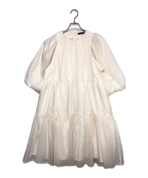TSURU by MARIKO OIKAWA（ツルバイマリコオイカワ）TSURU by MARIKO OIKAWA (ツルバイマリコオイカワ) Rilke ワンピース ホワイト サイズ:SIZE Freeの古着・服飾アイテム