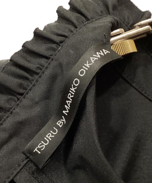 TSURU by MARIKO OIKAWA（ツルバイマリコオイカワ）TSURU by MARIKO OIKAWA (ツルバイマリコオイカワ) ティアードギャザーフレンチスリーブブラウス ブラック サイズ:Freeの古着・服飾アイテム