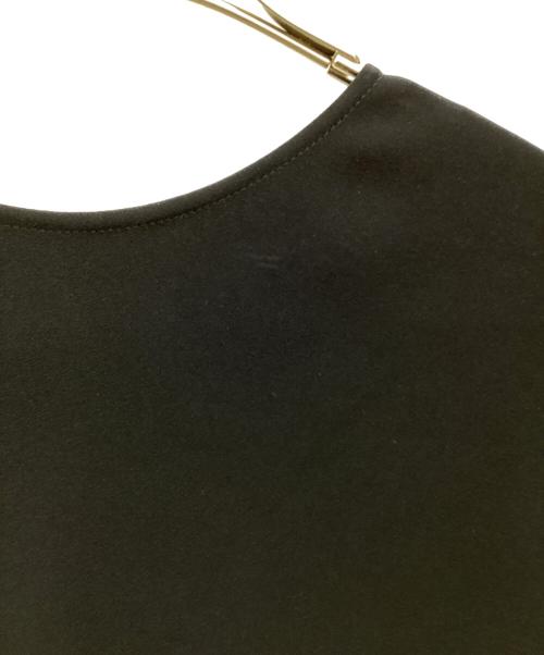 YOKO CHAN（ヨーコチャン）YOKO CHAN (ヨーコチャン) クルーネックバックティアードブラウス ネイビー サイズ:40の古着・服飾アイテム