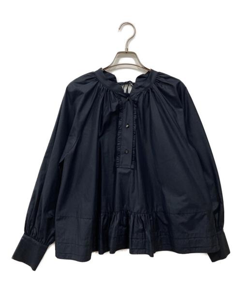 Sono（ソーノ）Sono (ソーノ) 2WAY ノーブルフレアブラウス ネイビー サイズ:1の古着・服飾アイテム