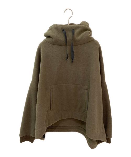 COGTHEBIGSMOKE（コグザビッグスモーク）COGTHEBIGSMOKE (コグザビッグスモーク) KNOLL CROPPED HOODY オリーブ サイズ:1の古着・服飾アイテム