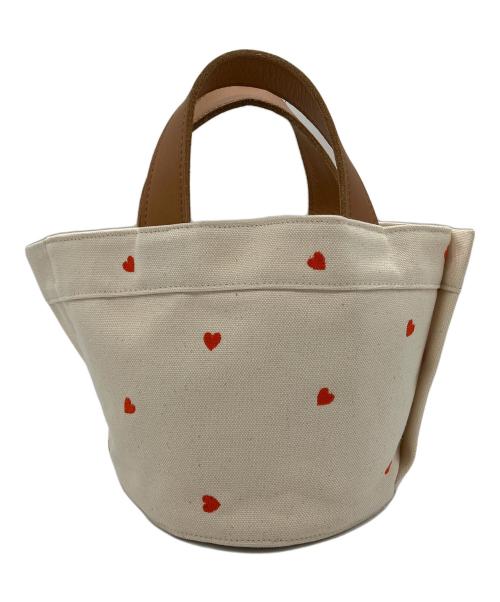 LUDLOW（ラドロー）LUDLOW (ラドロー) ハートトートバッグ ベージュの古着・服飾アイテム