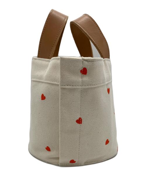 LUDLOW（ラドロー）LUDLOW (ラドロー) ハートトートバッグ ベージュの古着・服飾アイテム