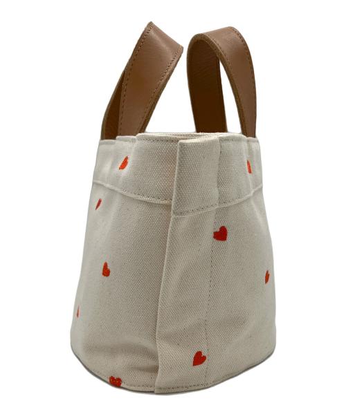 LUDLOW（ラドロー）LUDLOW (ラドロー) ハートトートバッグ ベージュの古着・服飾アイテム
