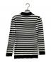 BORDERS AT BALCONY (ボーダーズアットバルコニー) GLITTERY BORDER KNIT POLO / グリッタリィ ボーダー ニット ポロ ホワイト×ブラック サイズ:38：6000円
