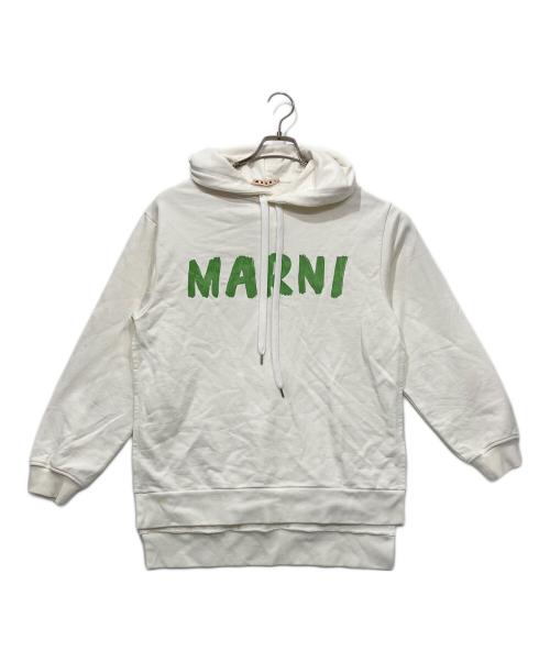MARNI（マルニ）MARNI (マルニ) サイドスリット プルオーバーパーカー ホワイト サイズ:38の古着・服飾アイテム