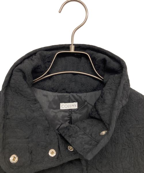 COLUMN（コラム）COLUMN (コラム) ジャガード ペプラムジレ ブラック サイズ:36の古着・服飾アイテム