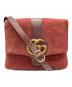 GUCCI（グッチ）の古着「アリースウェードショルダーバッグ」｜レッド