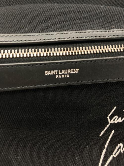 Saint Laurent Paris（サンローランパリ）Saint Laurent Paris (サンローランパリ) キャンバス シティバックパック ブラックの古着・服飾アイテム