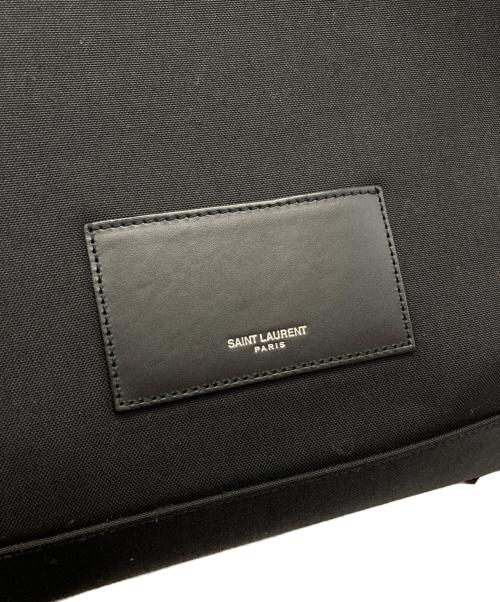 Saint Laurent Paris（サンローランパリ）Saint Laurent Paris (サンローランパリ) キャンバス シティバックパック ブラックの古着・服飾アイテム