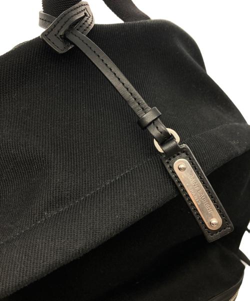 Saint Laurent Paris（サンローランパリ）Saint Laurent Paris (サンローランパリ) キャンバス シティバックパック ブラックの古着・服飾アイテム