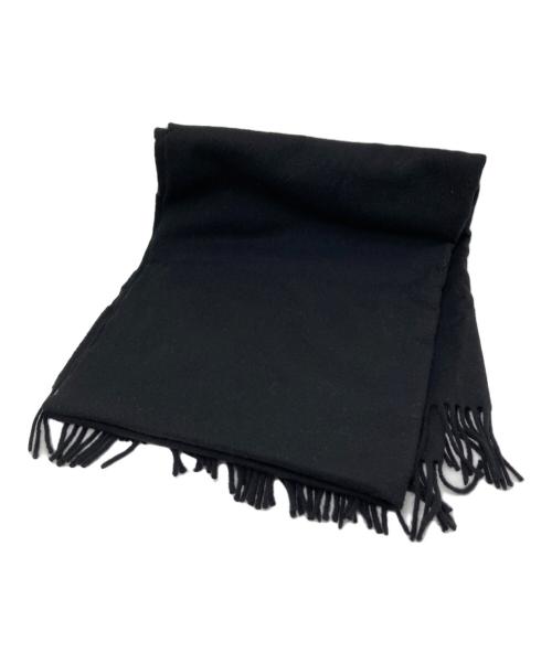 Acne studios（アクネ ストゥディオス）ACNE STUDIOS (アクネ ストゥディオス) フリンジウールマフラー ブラックの古着・服飾アイテム