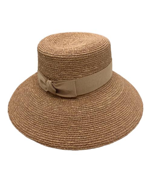 HELEN KAMINSKI（ヘレンカミンスキー）HELEN KAMINSKI (ヘレンカミンスキー) ARMADA ラフィアハット ブラウン サイズ:ONE SIZEの古着・服飾アイテム