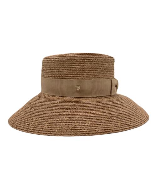 HELEN KAMINSKI（ヘレンカミンスキー）HELEN KAMINSKI (ヘレンカミンスキー) ARMADA ラフィアハット ブラウン サイズ:ONE SIZEの古着・服飾アイテム