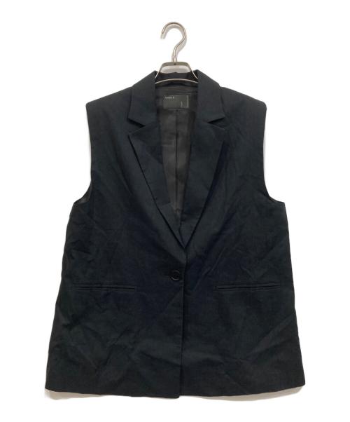 Noble（ノーブル）Noble (ノーブル) コットンリネンパワーショルダージレ ブラック サイズ:36の古着・服飾アイテム