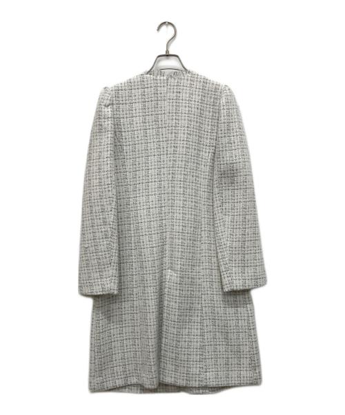 Mystrada（マイストラーダ）Mystrada (マイストラーダ) ツイードロングジャケット オフホワイト サイズ:36の古着・服飾アイテム