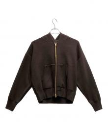 ARPEGE STORY（アルページュストーリー）の古着「ニットパーカー」｜ブラウン