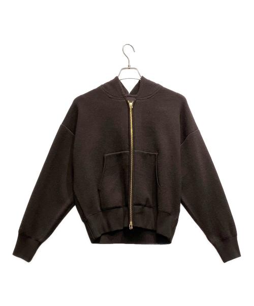 ARPEGE STORY（アルページュストーリー）ARPEGE STORY (アルページュストーリー) ニットパーカー ブラウン サイズ:2の古着・服飾アイテム